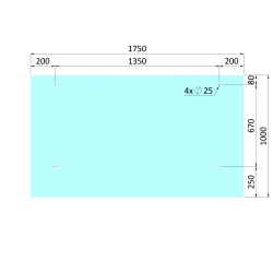 Transparentné ESG/VSG sklo, 1000 x 1750 x 12,76 mm Transparentné ESG/VSG sklo, 1000 x 1750 x 12,76 mm